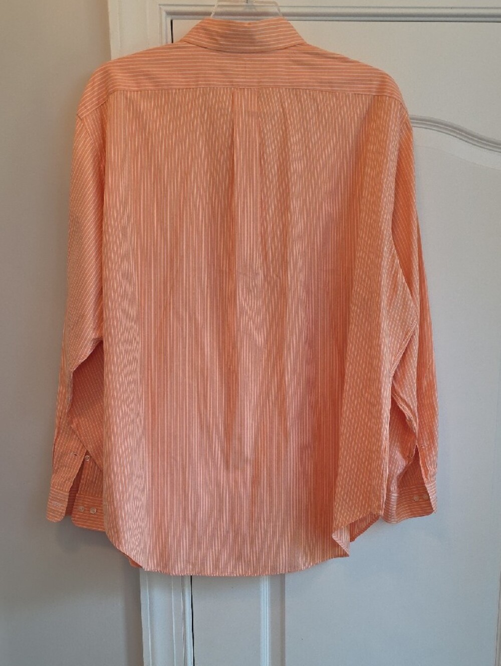 Ralph Lauren Men’s Classic Peach and White Stripe Button-Down Shirt XXL - Picture 3 of 10
